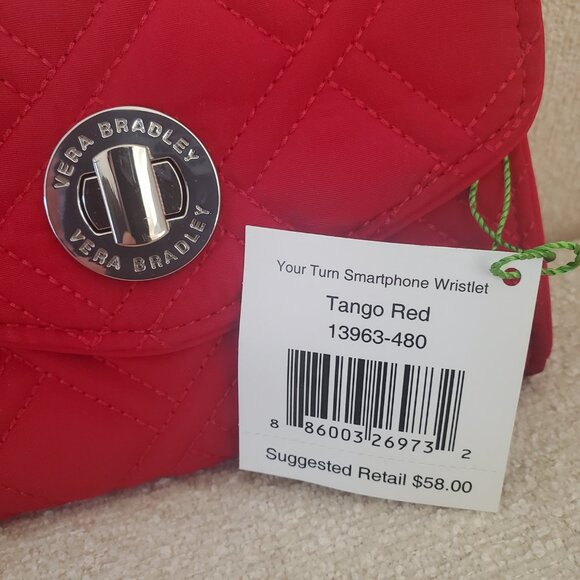 Vera Bradley NWT Smartphone wristlet Tango Red - Picture 2 of 5
